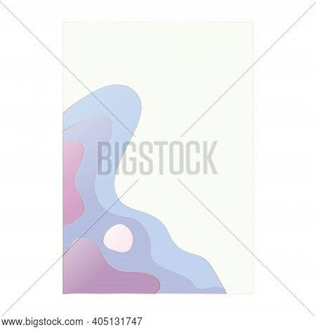 Vector Design Layout For Flyers, Cards, Posters. Vertical Banner With Abstract Image