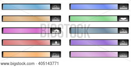 Search Button Icon Vector Design Template. Eps 10
