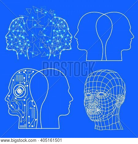 Artificial Intelligence For Concept Design. Machine Learning Technology Concept. Modern Engineering,