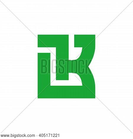 Letter Lk Logo  Design Template, Abstract Alphabet Symbol, Simple Typography Illustration - Vector