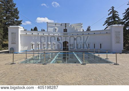 Sevastopol, Crimea, Russia - July 27, 2020: Defensive Tower Kornilov Bastion On The Malakhov Kurgan 