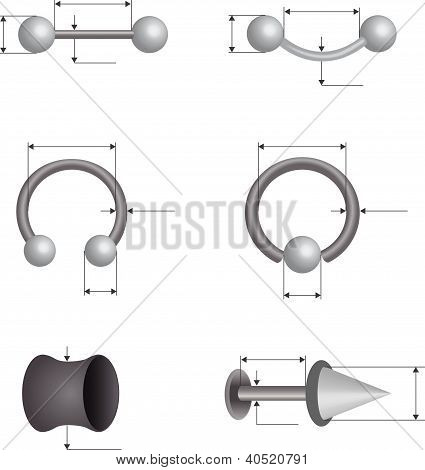 Piercing set