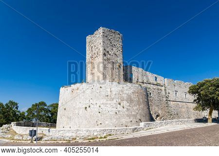 Castle in Monte Santangelo, Puglia, Italy