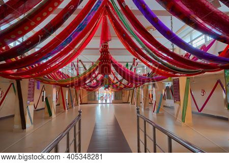 Jaisalmer, Rajasthan, India- 15th October 2019 : Inside View Of Tanot Mata Mandir At India Pakistan 
