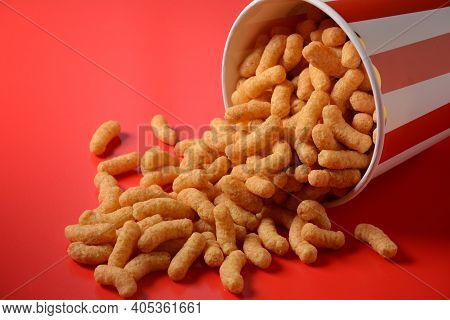 Israeli Famous Snack Bamba - Made Of Peanut Butter. Peanut Flips Or Peanut Puffs