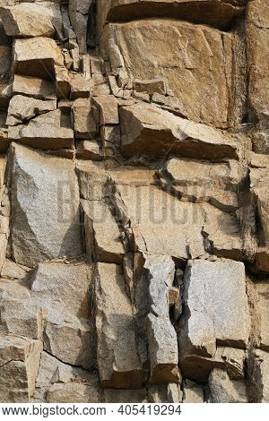 Surface Of A Quarry Stone In Macin Mountain
