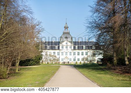 Charlottenlunddenmark - April 06, 2020: Exterior View Of Charlottenlund Palace