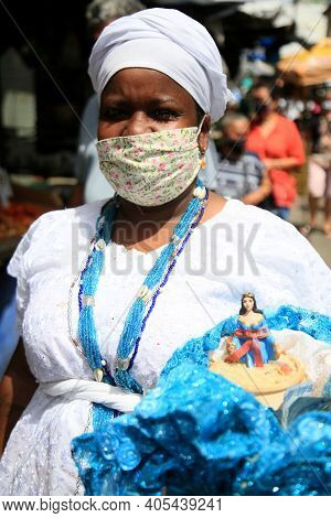 Adept Of Candomble In Salvador
