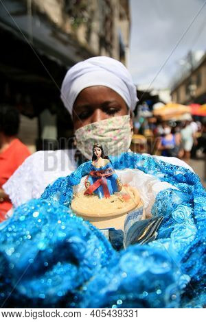 Adept Of Candomble In Salvador