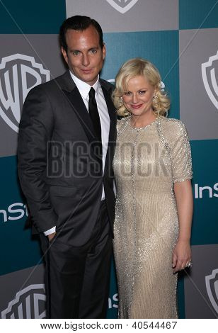 LOS ANGELES - JAN 15: WILL ARNETT & AMY POEHLER arrivando ai Golden Globes 2012 After Party: WB / a