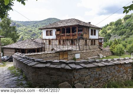 Village Of Kovachevitsa With Nineteenth Century Houses, Bulgaria