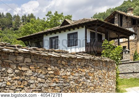 Village Of Kovachevitsa With Nineteenth Century Houses, Bulgaria