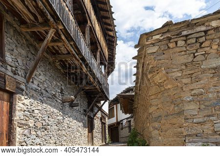 Village Of Kovachevitsa With Nineteenth Century Houses, Bulgaria