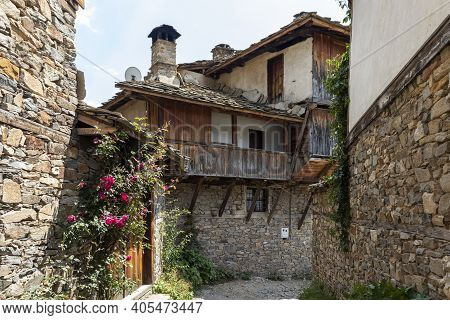 Village Of Kovachevitsa With Nineteenth Century Houses, Bulgaria