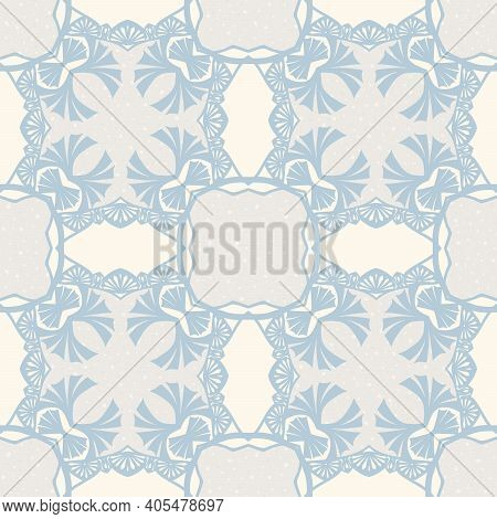 Seamless Pattern, Background. Colored Vector Illustration In Art Nouveau Style, Vintage, Old, Retro 