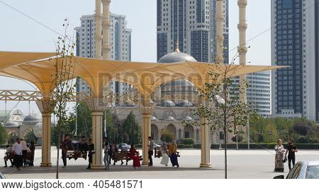Grozny, The Chechen Republic Of Ichkeria, Caucasus, Russia, 6 September 2019 Day Of Civil Concord An