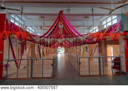 Jaisalmer, Rajasthan, India- 15th October 2019 : Inside View Of Tanot Mata Mandir At India Pakistan 