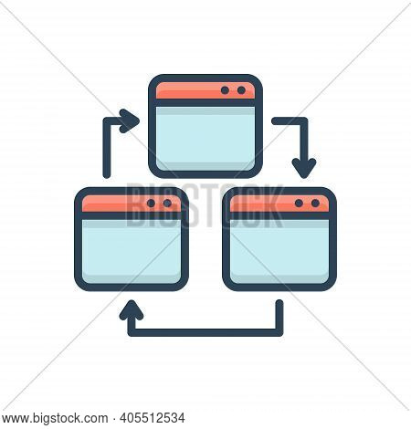 Color Illustration Icon For Cross Browser Test Webpage