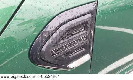Bordeaux , Aquitaine  France - 01 24 2021 : Mini Cooper Car Logo Sign  Longstone Limited Edition On 