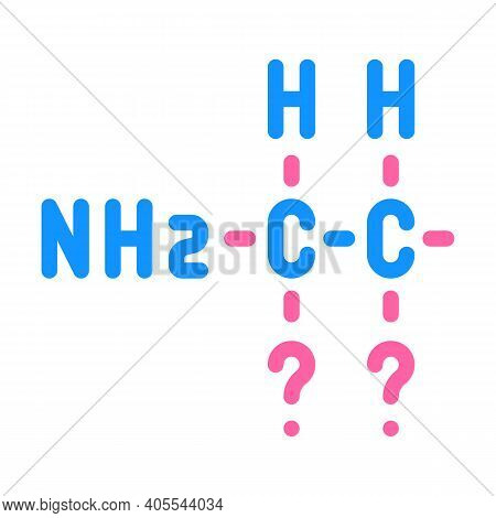 Search Formula Of Vaccine Color Icon Vector Illustration