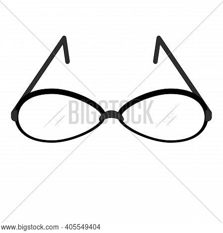 Womens Glasses. Vector Isolated Illustration On White Background.