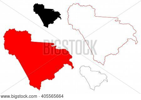 Raleigh County, State Of West Virginia (u.s. County, United States Of America, Usa, U.s., Us) Map Ve