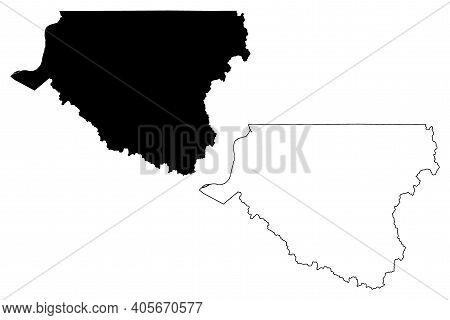 Wetzel County, State Of West Virginia (u.s. County, United States Of America, Usa, U.s., Us) Map Vec