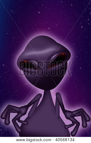Alien morado
