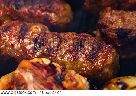 Traditional Romanian Food Meat Balls 