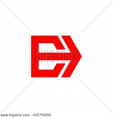 Abstract Letter E Motion Arrows Logo Vector