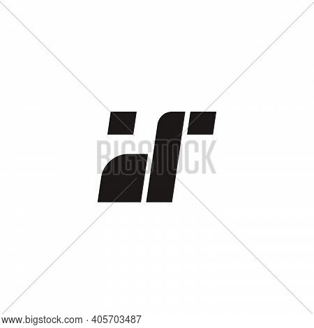 Letter Dr Simple Geometric Line Logo Vector