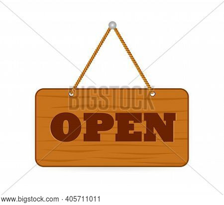 Button With Come Open. Banner With Sign Come Open On White Background For Promotion Design. Sale Spe
