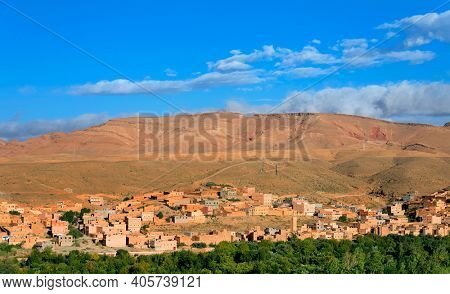 Village in the Atlas mountains, Morocco, Africa