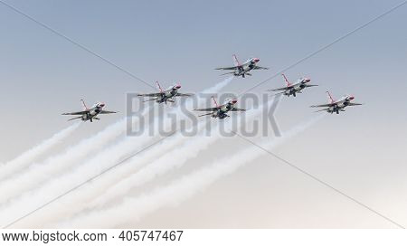 Usaf Thunderbird Formation Team Aircraft