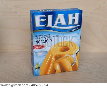 Genoa - Jan 2021: Elah Hazelnut Pudding