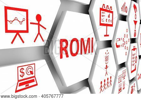 Romi Concept Cell Background 3d Render Illustration