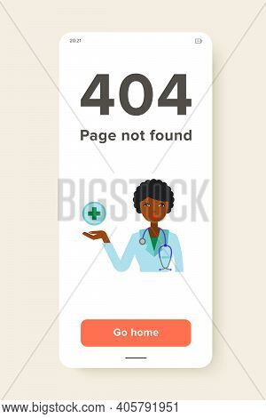 Portrait Of African American Woman In Labcoat Holding Medical Cross. Healthcare, Medical Specialist,