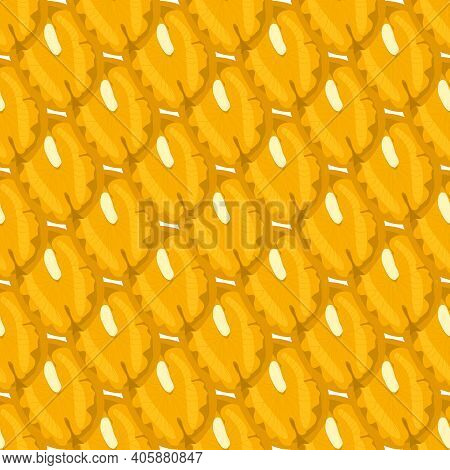 Illustration On Theme Big Pattern Identical Types Walnut, Nut Equal Size. Walnut Pattern Consisting 