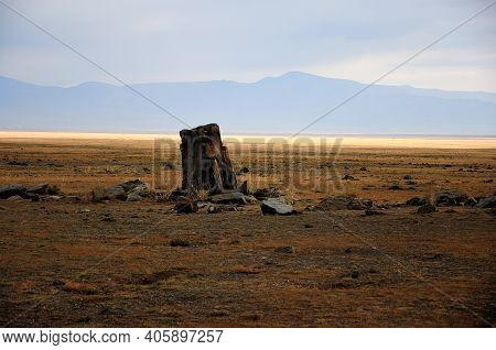 Remains Of An Ancient Ritual Stone Structure.
