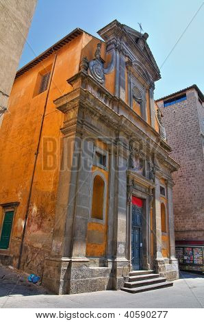 Church of St Maria del Suffragio. Viterbo. Lazio. İtalya.