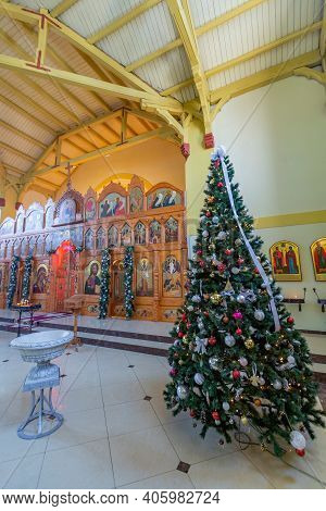 Inside Of The Transfiguration Cathedral. Zelenogradsk, Russia