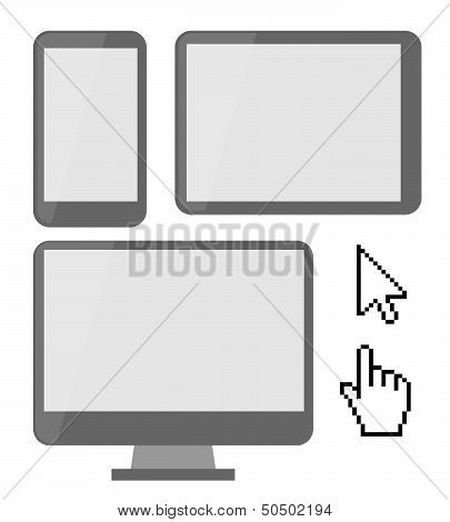 Flat UI frames or stencils