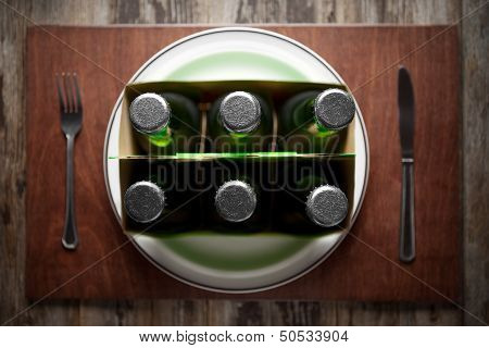 Concept Representing Alcoholism On A Funny Way