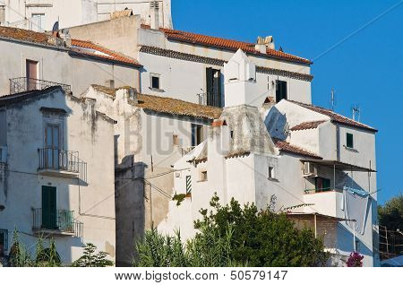 Panoramic view of Rodi Garganico. Puglia. Italy.