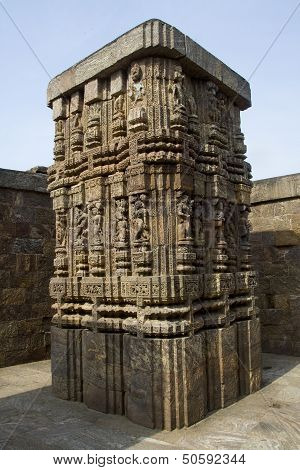 Intricate Carving On Column