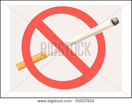 No Smoking cigarette