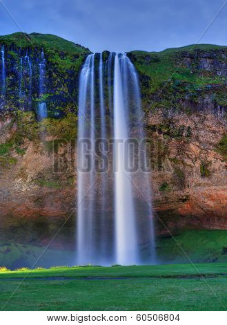 Seljalandfoss waterfall.
