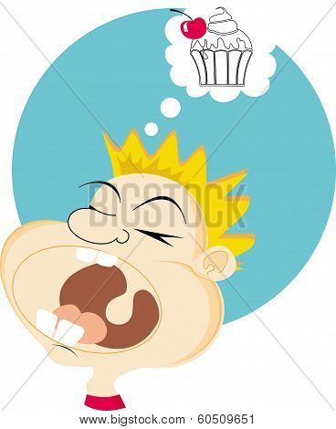 Boy With Cake.