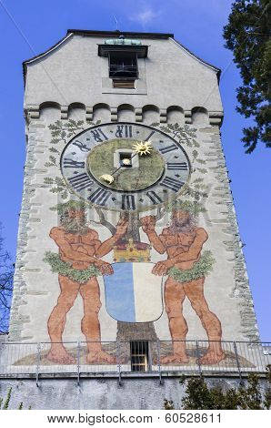 Lucerne Clock-Tower Switzerland