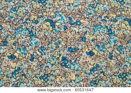 Texture Of Silk Fabric With A Pattern